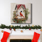 Holly Berry Birdhouse-Premium Gallery Wrapped Canvas - Ready to Hang