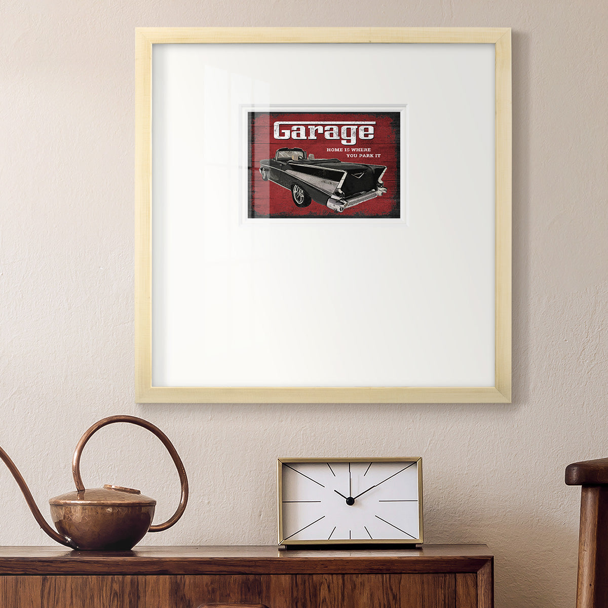 The Garage Premium Framed Print Double Matboard