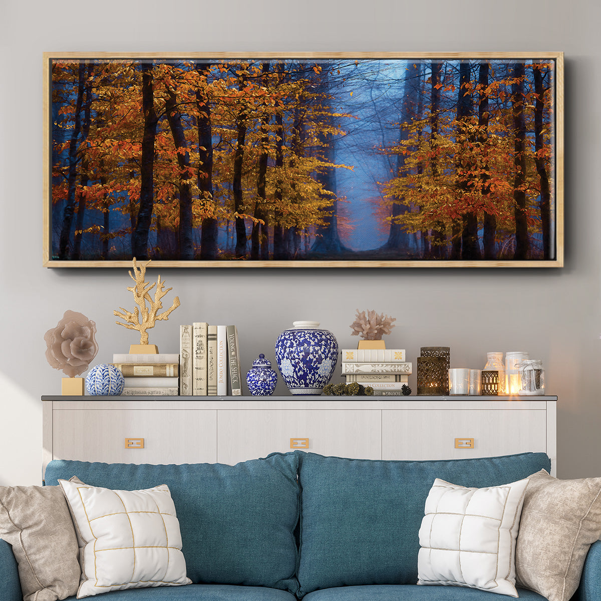 The Path of Midas - Floater Framed Canvas Print