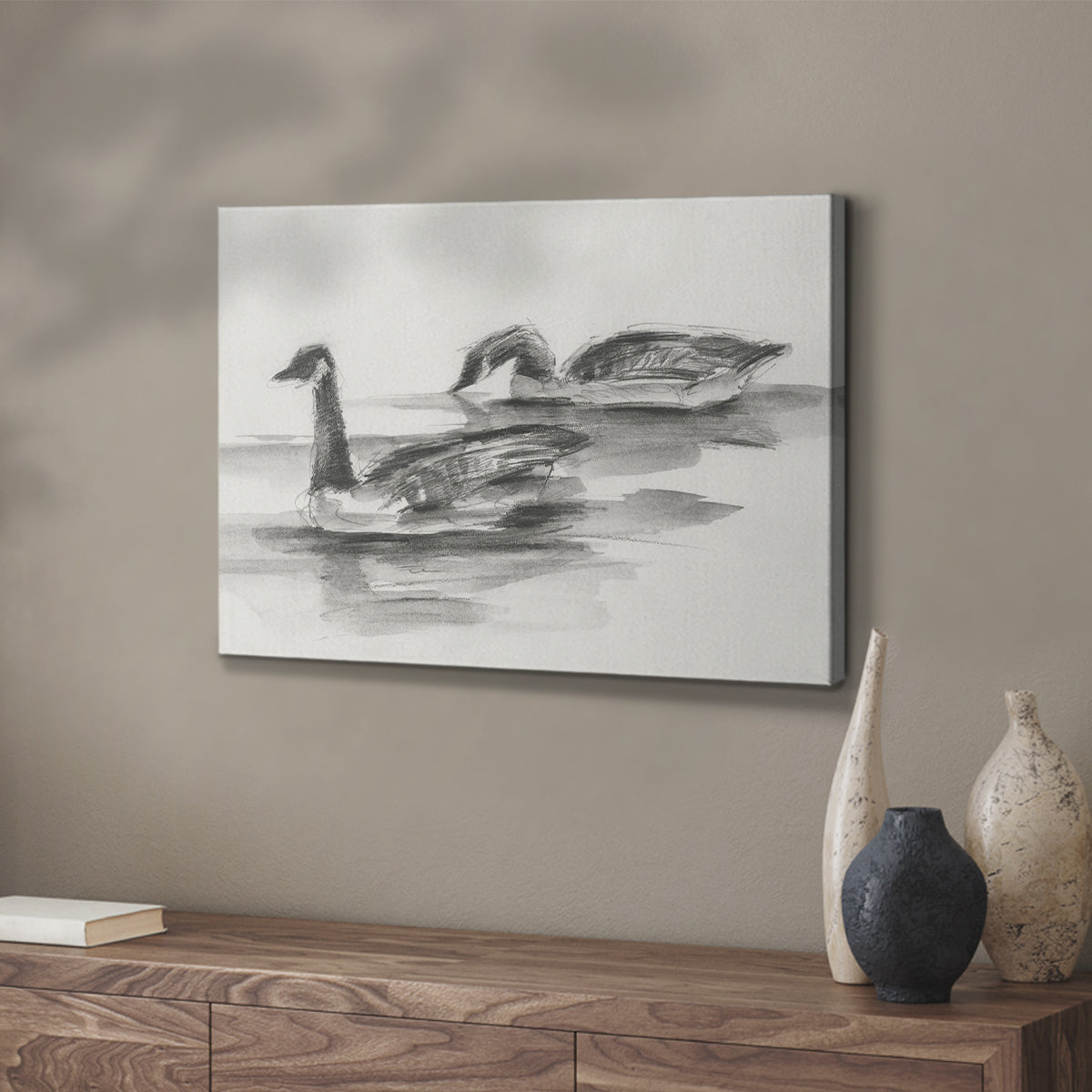 Geese Study II - Canvas Art Print