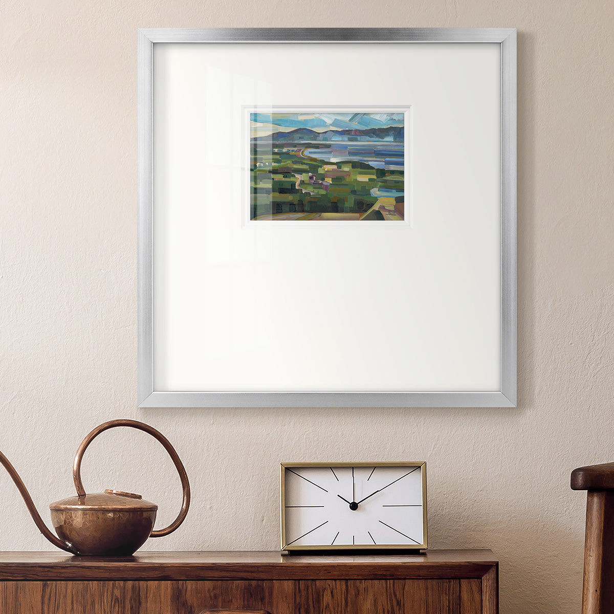 View From Goose Park- Premium Framed Print Double Matboard