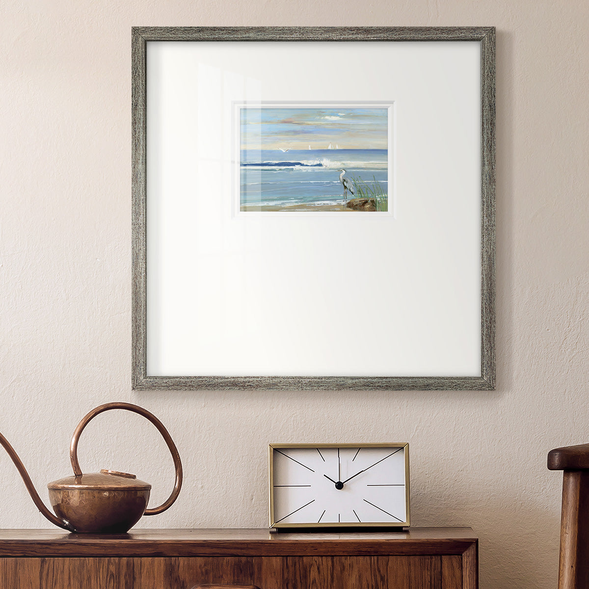 Sunrise Bay Premium Framed Print Double Matboard