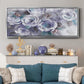 Iced Flowers - Floater Framed Canvas Print