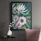 Purple Jungle Garden II - Modern Framed Canvas Print