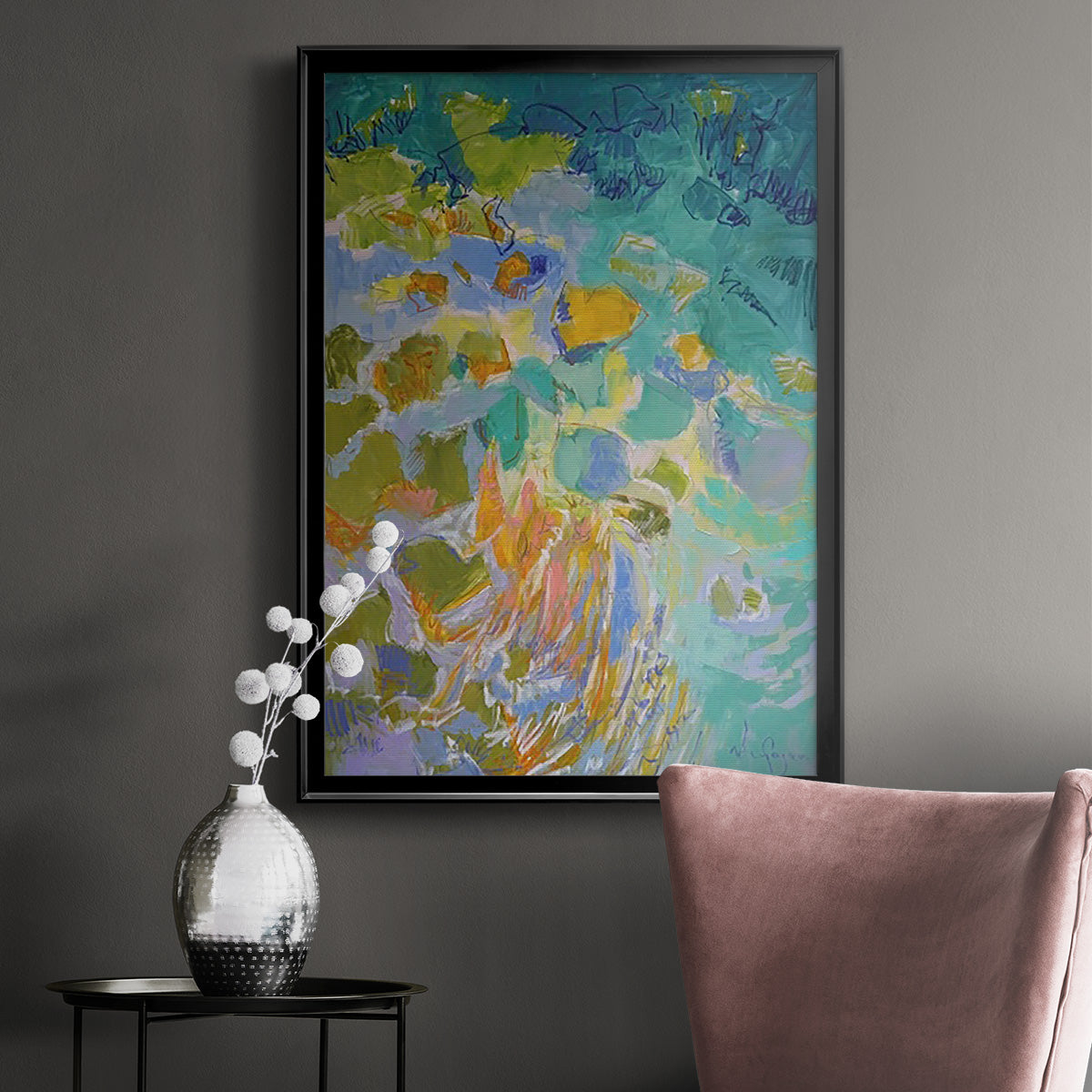 Lift Me Fly Me - Modern Framed Canvas Print