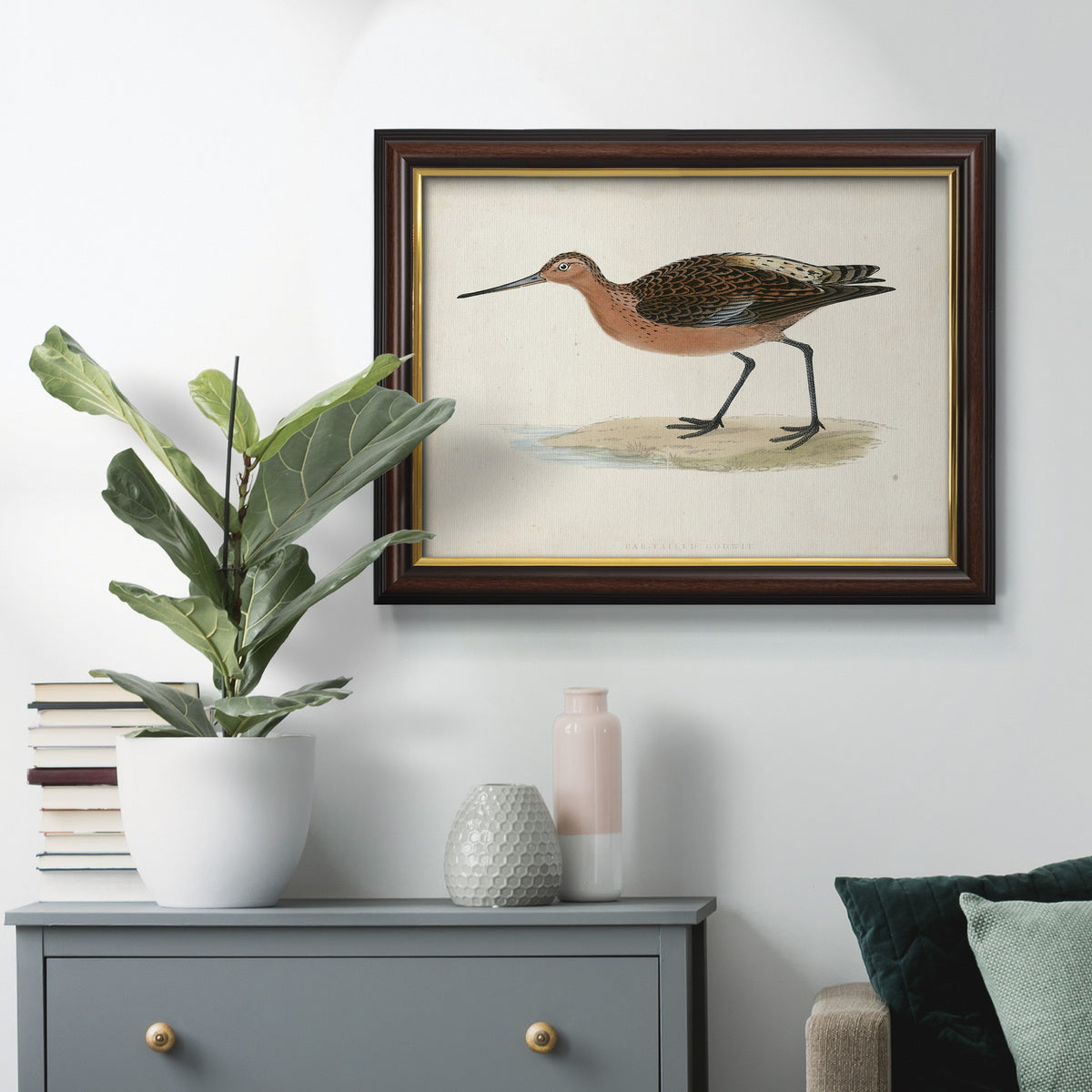 Morris Sandpipers II Premium Framed Canvas- Ready to Hang