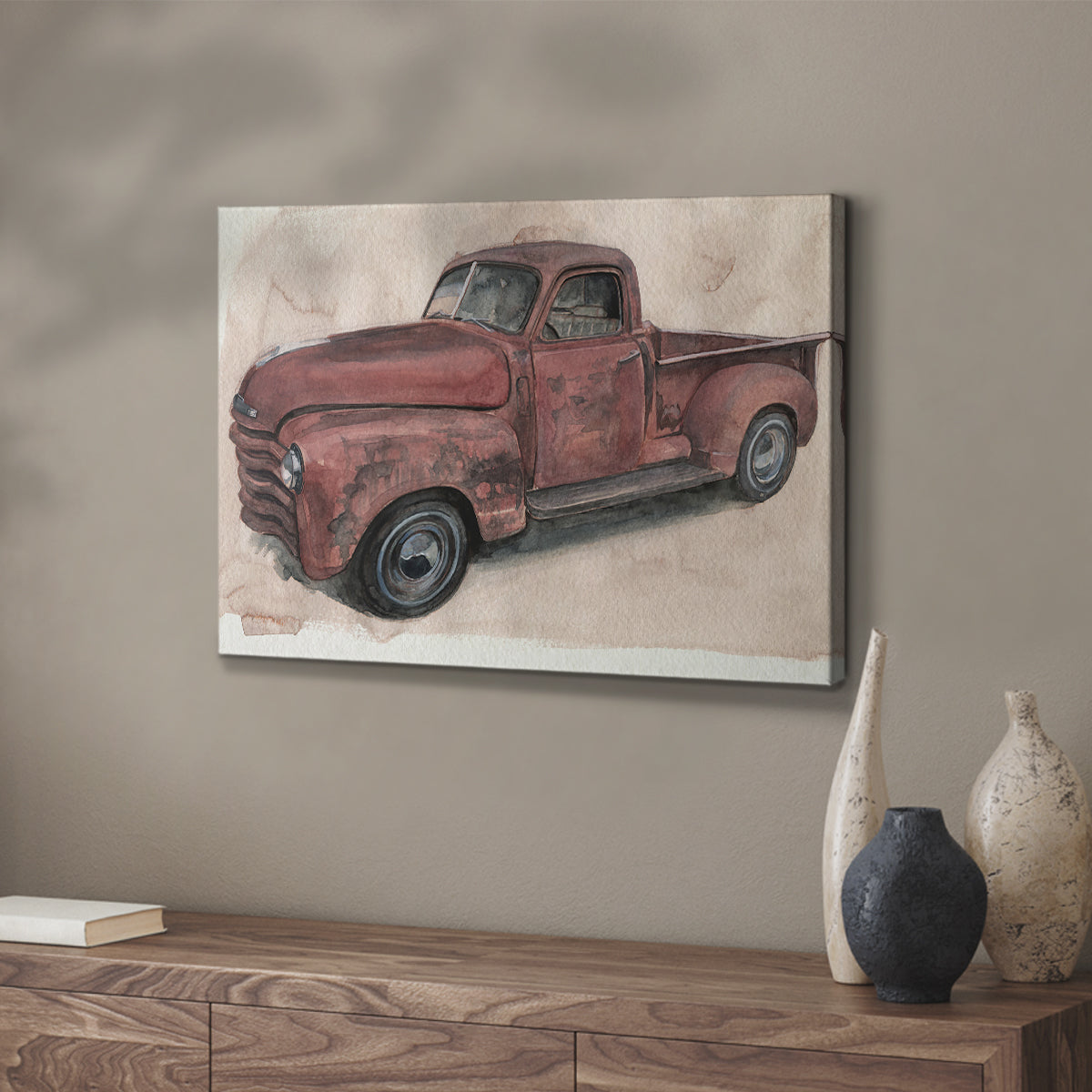 Antique Pickup I - Canvas Art Print