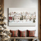 Pearled Yule Square - Canvas Art Print