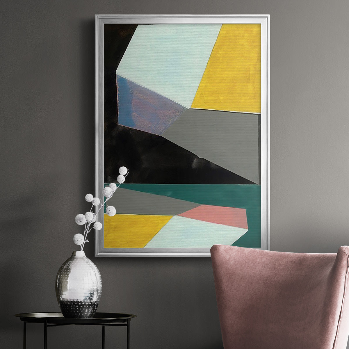 Chop II - Modern Framed Canvas Print