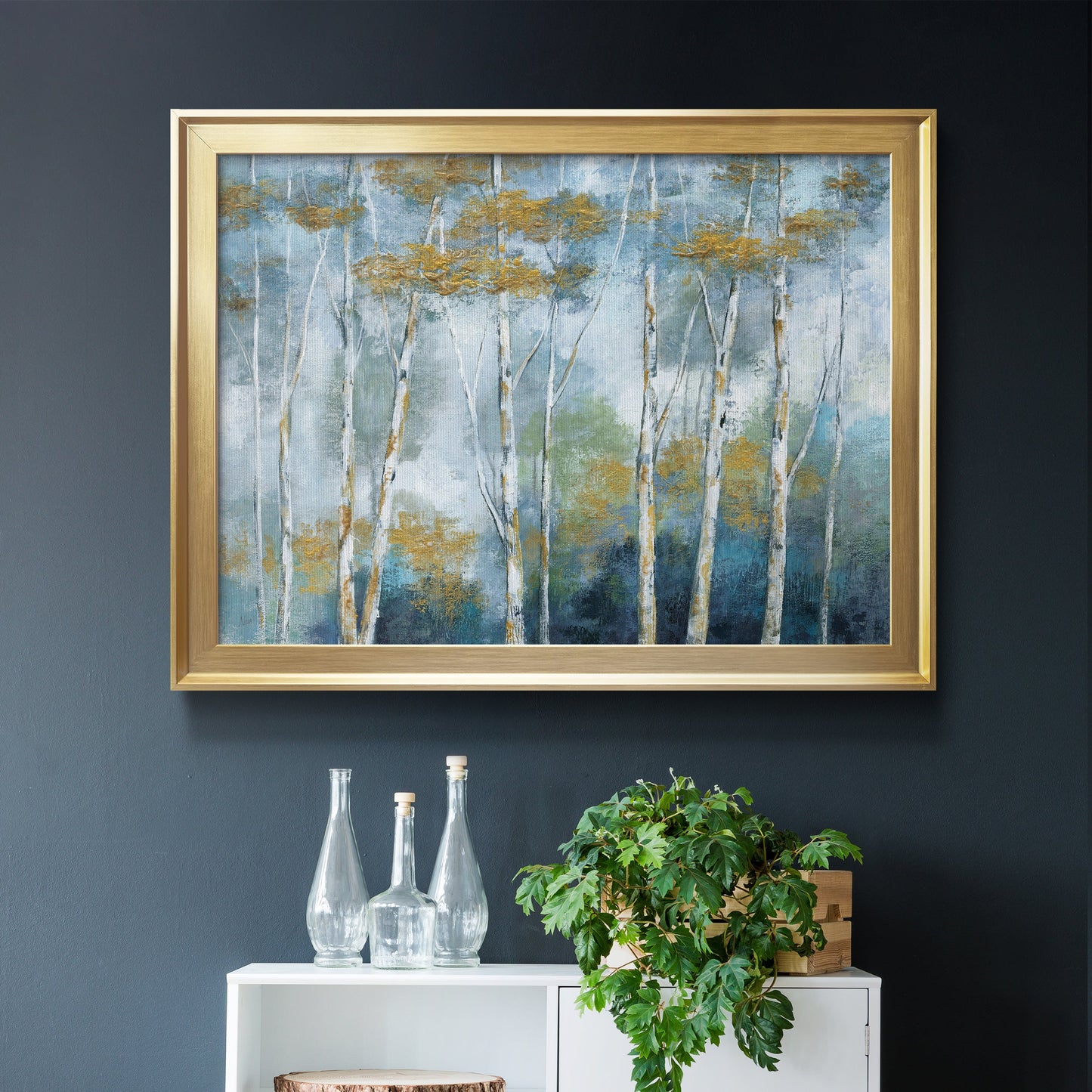 Indigo Forest Premium Classic Framed Canvas - Ready to Hang