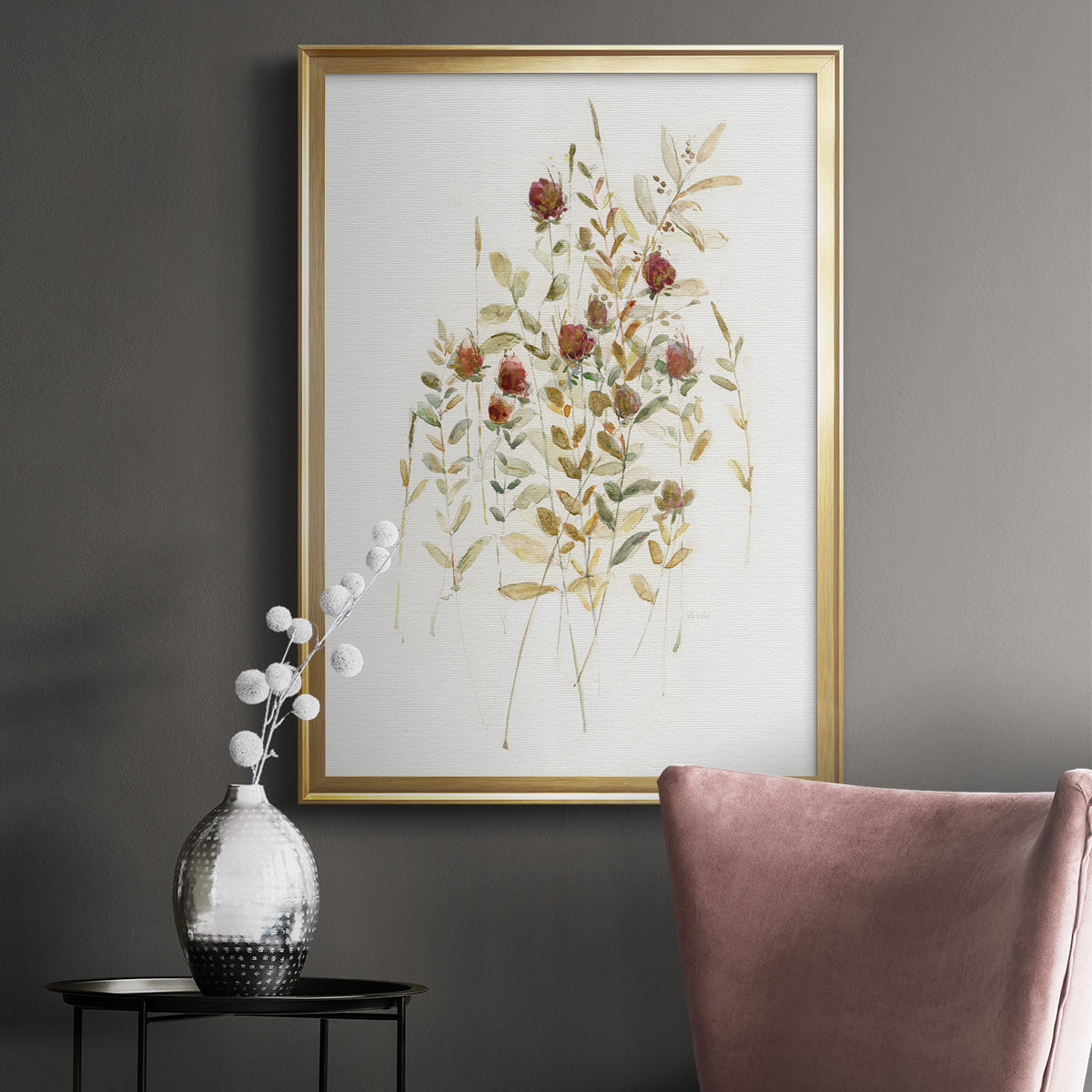 Wildflower Breeze I - Modern Framed Canvas Print