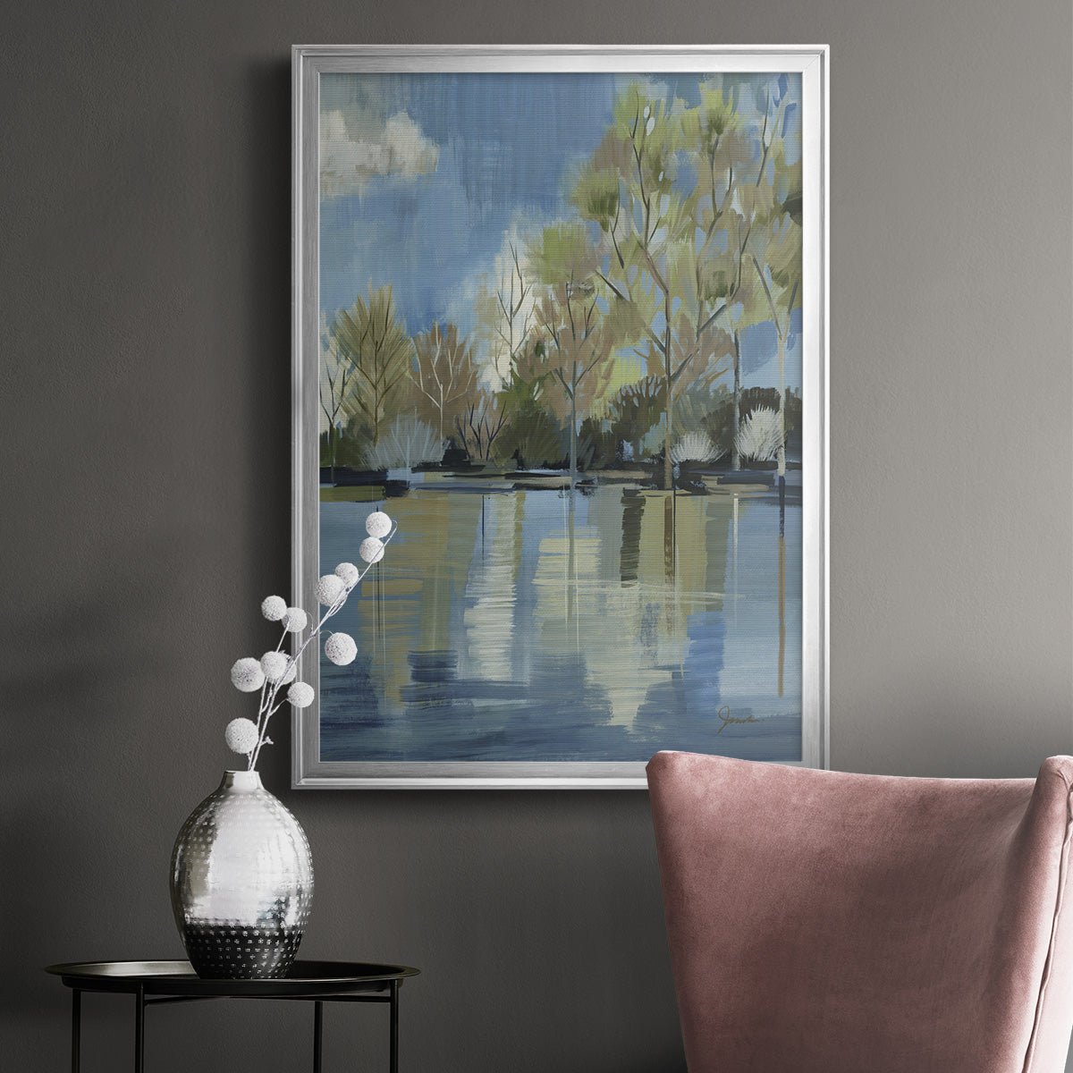 Enchanted Forest I - Modern Framed Canvas Print