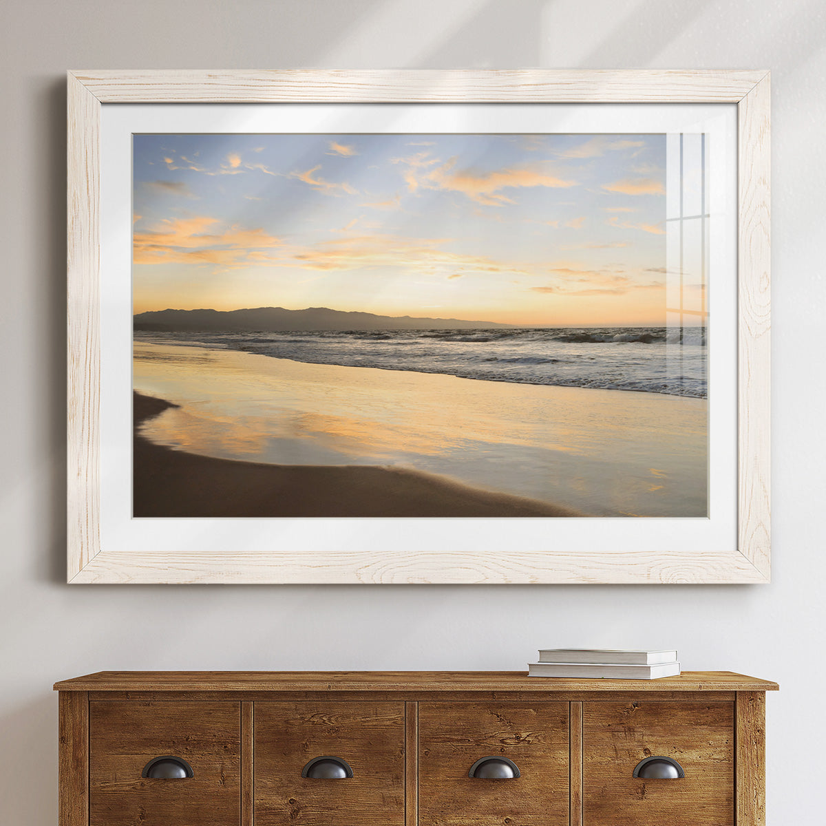 Peaceful Shore - Barnwood Framed Art Print