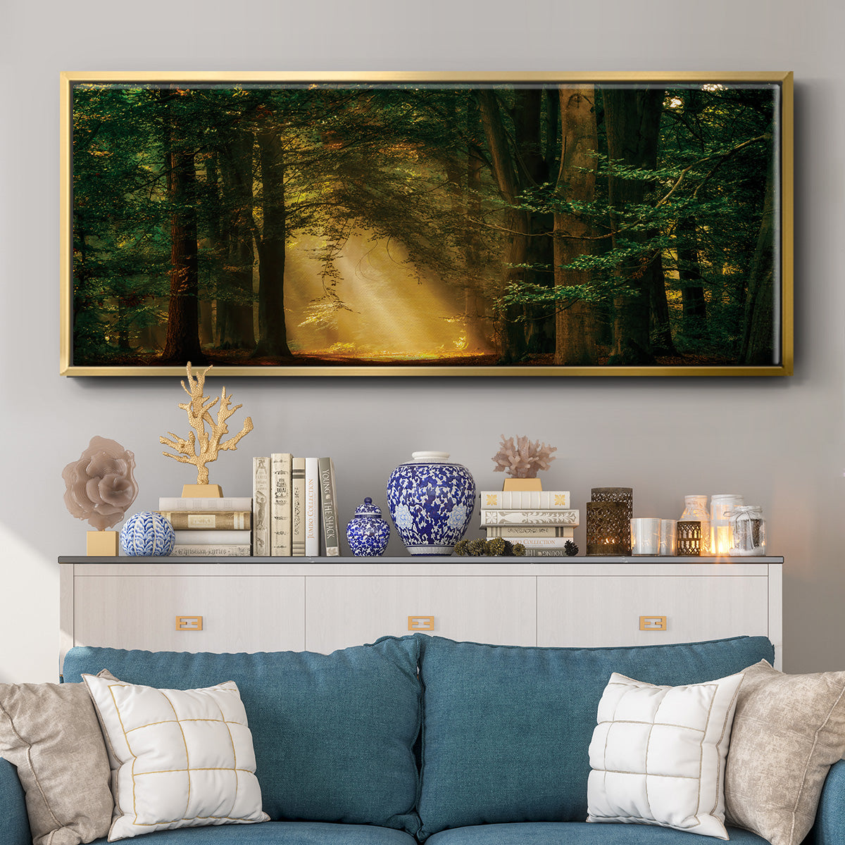 Shine On - Floater Framed Canvas Print