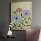 Woodblock Floral III - Modern Framed Canvas Print