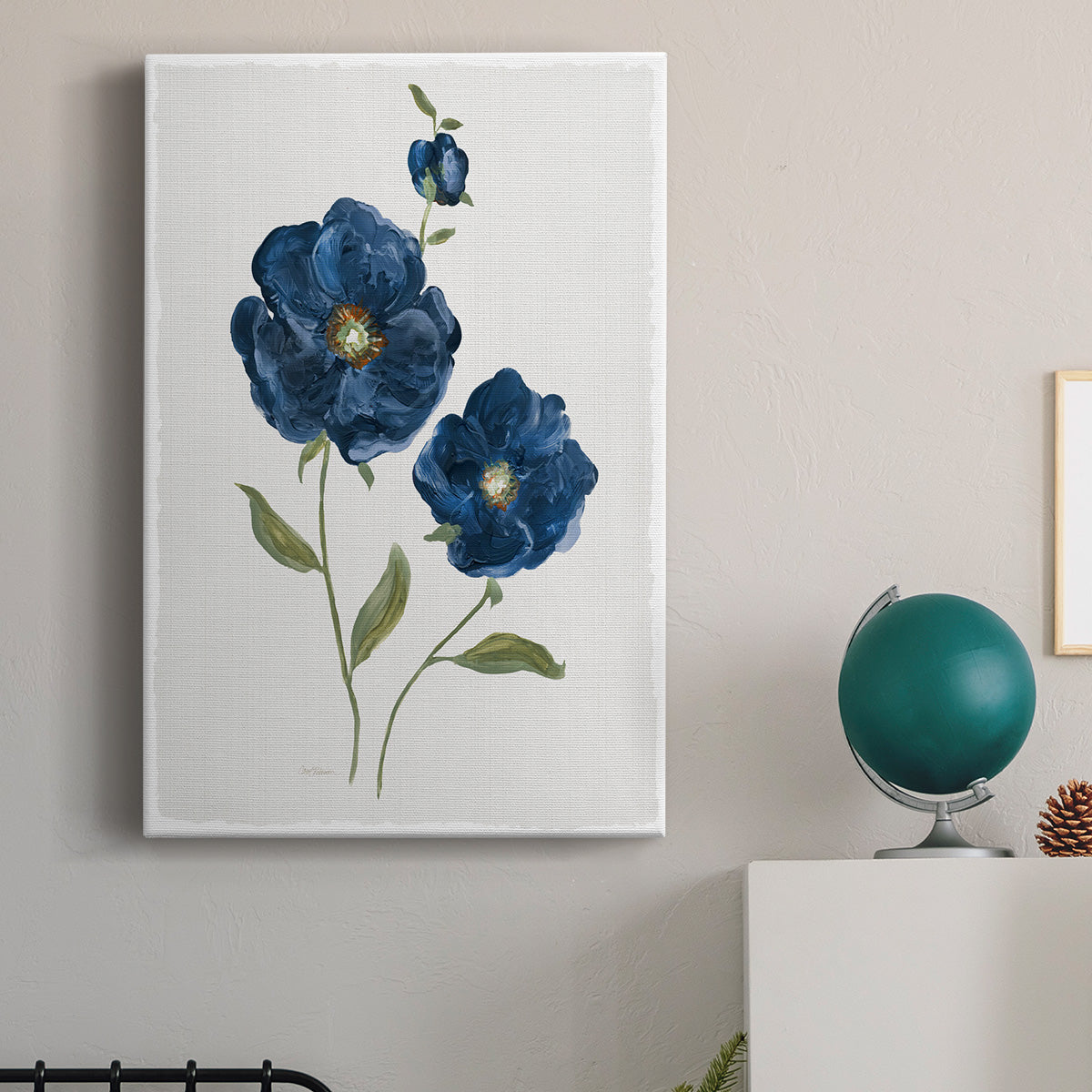 Blue Poppies - Canvas Art Print