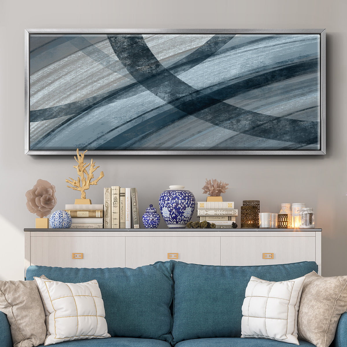 Sectional Centric - Floater Framed Canvas Print