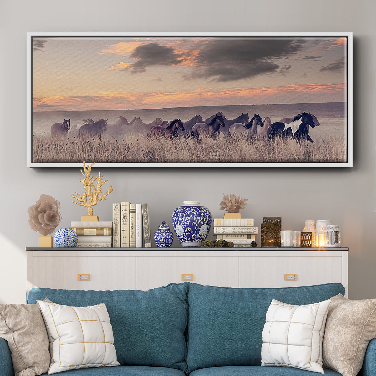 Wild and Free II - Floater Framed Canvas Print