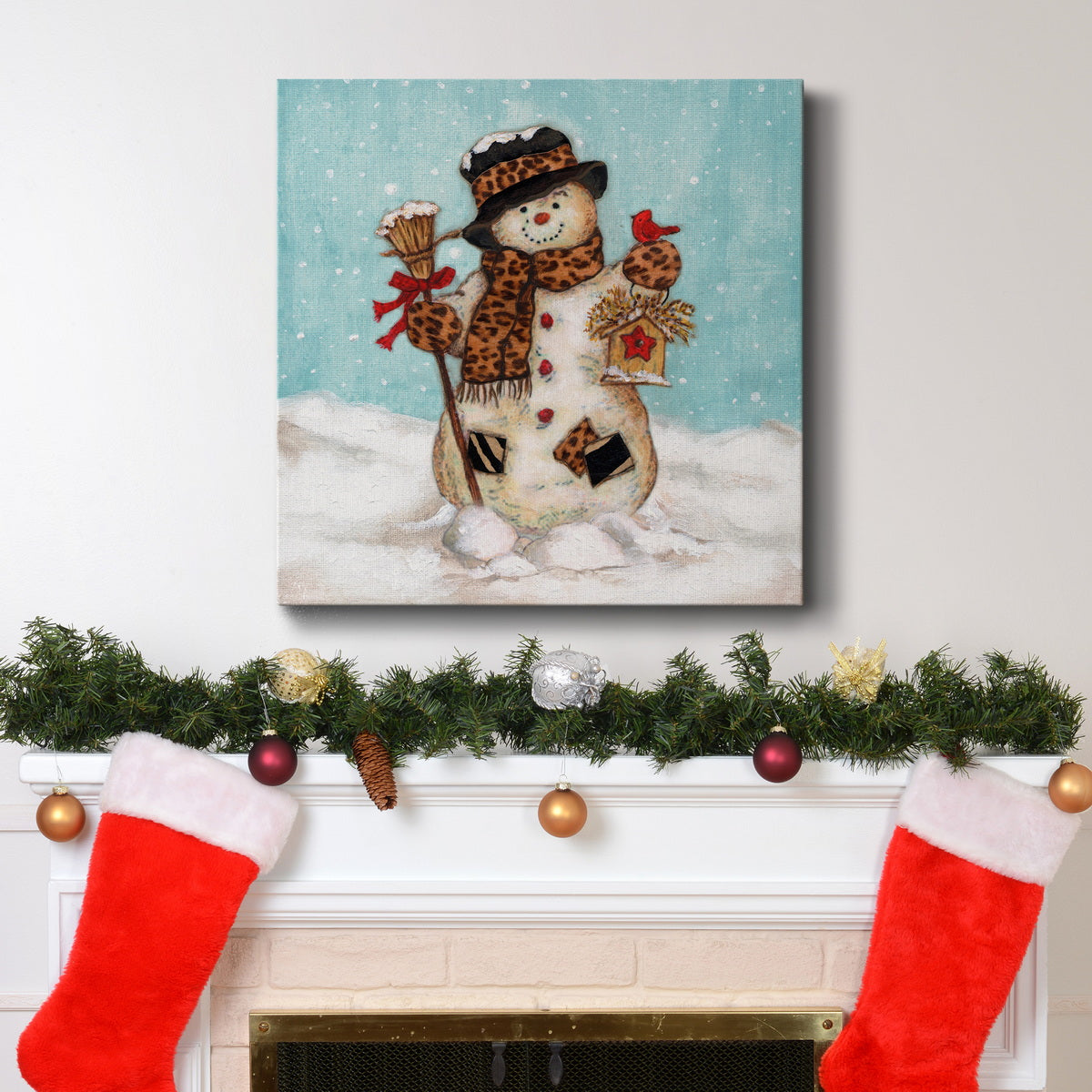 Snowman-Premium Gallery Wrapped Canvas - Ready to Hang