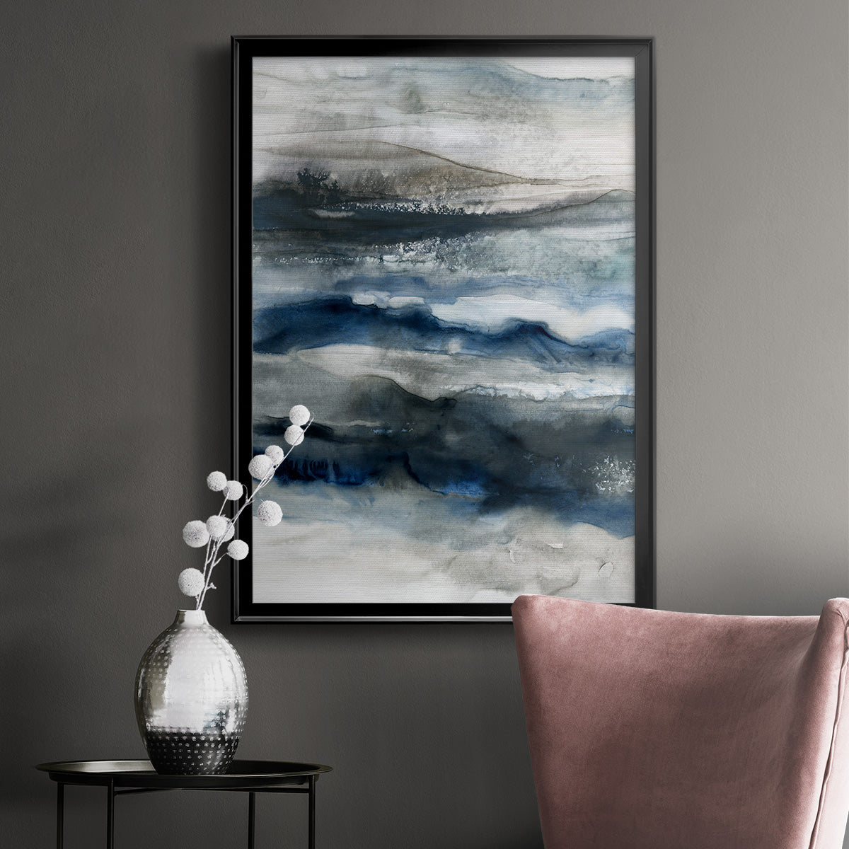 Ocean Depths - Modern Framed Canvas Print