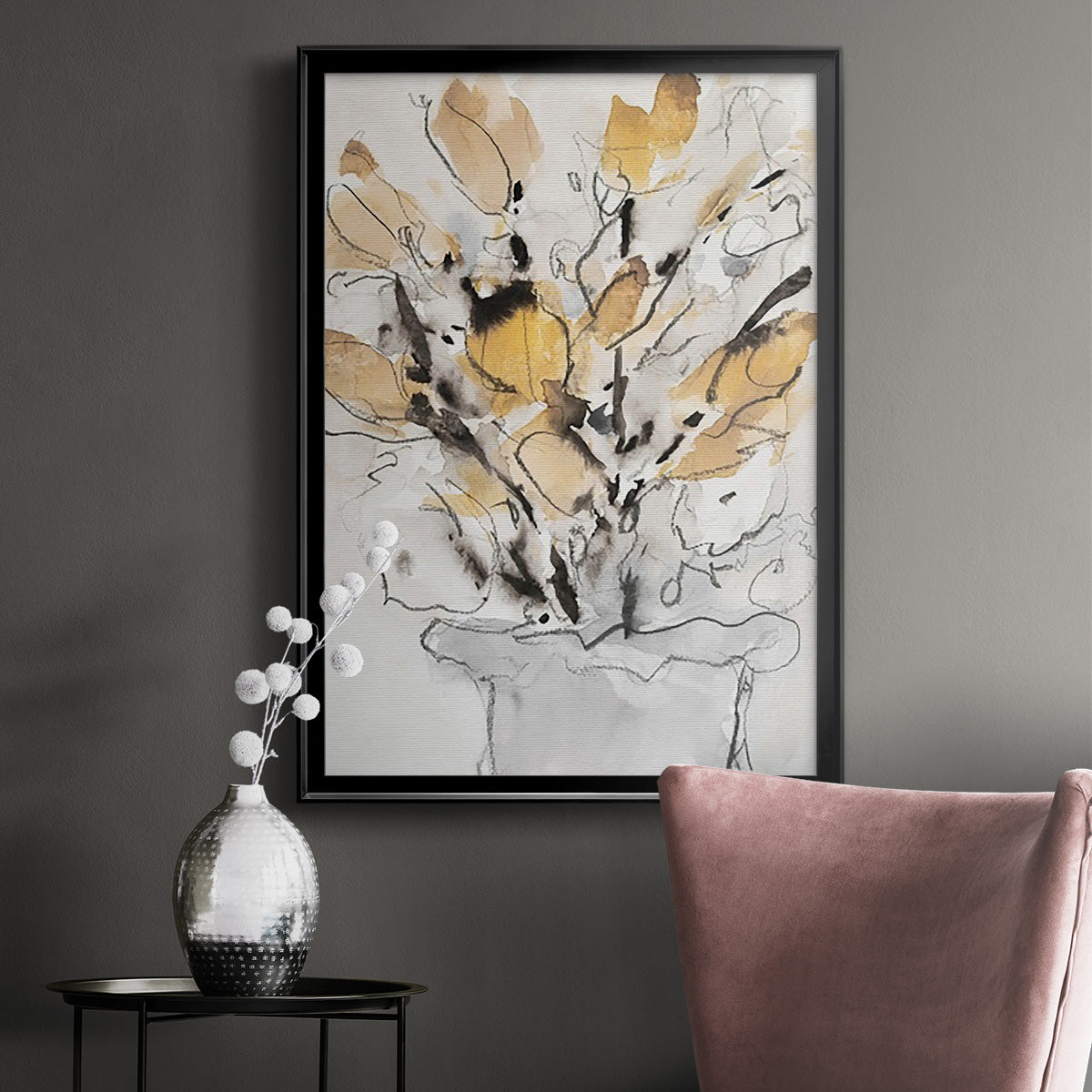 Seasonal Gatherings II - Modern Framed Canvas Print