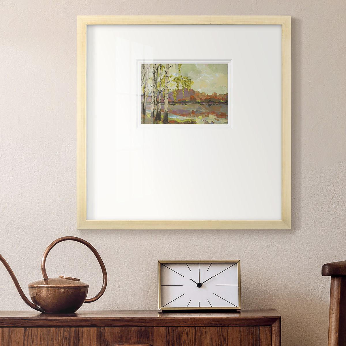 Birch Stand- Premium Framed Print Double Matboard