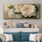 La Roseraie II - Floater Framed Canvas Print