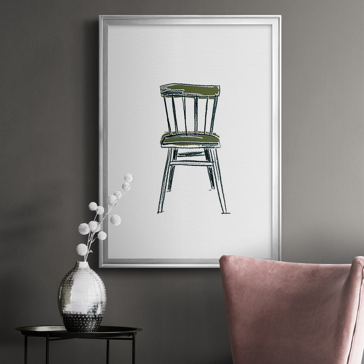 Take a Seat IV - Modern Framed Canvas Print