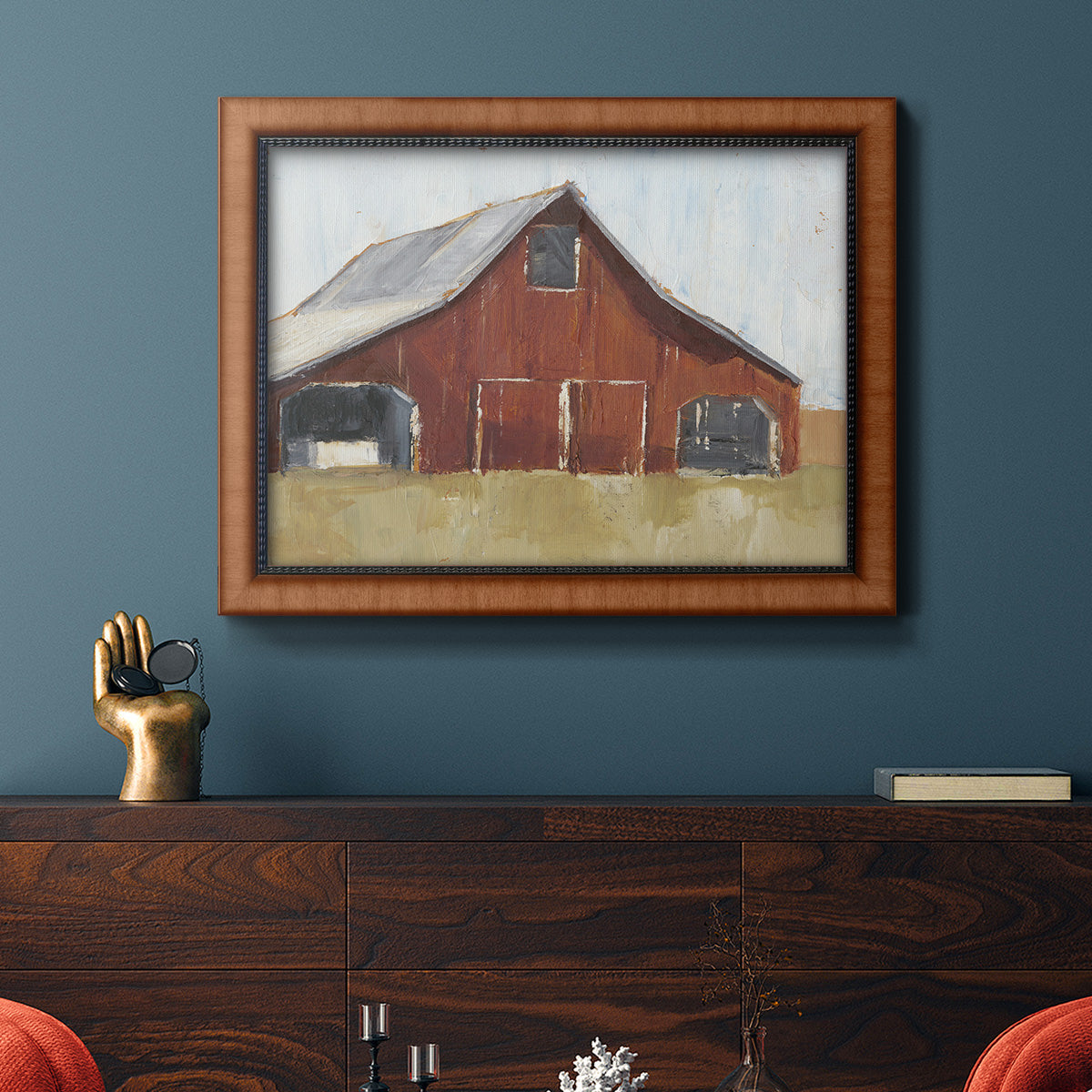 Rustic Red Barn I Premium Framed Canvas- Ready to Hang