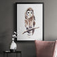 Barred Owl Impressions I - Modern Framed Canvas Print