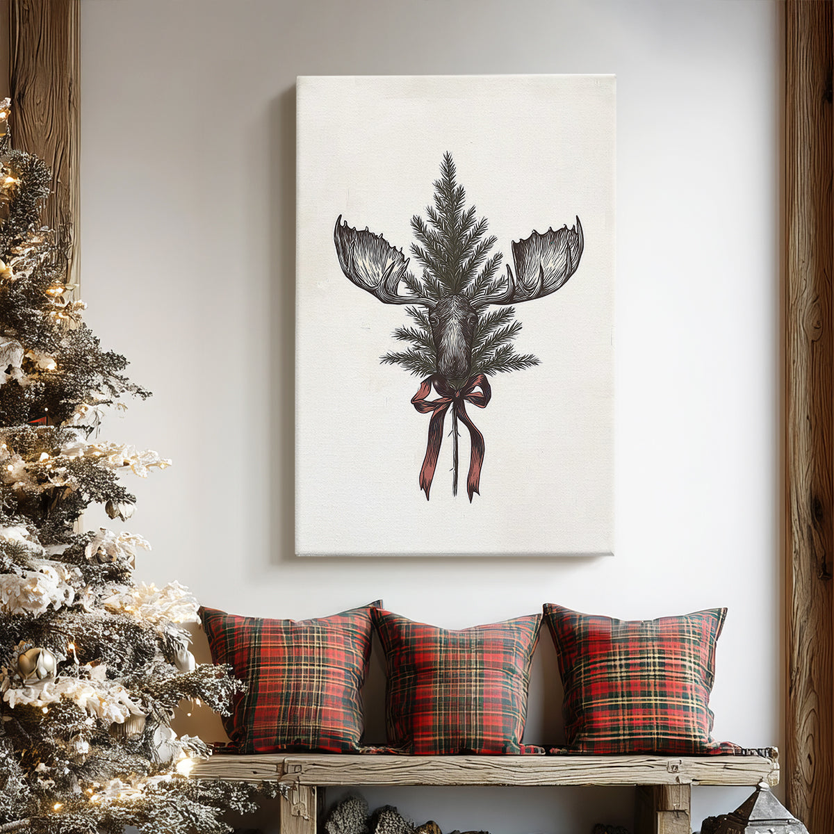 Eve of Snowwhite Candle - Canvas Art Print