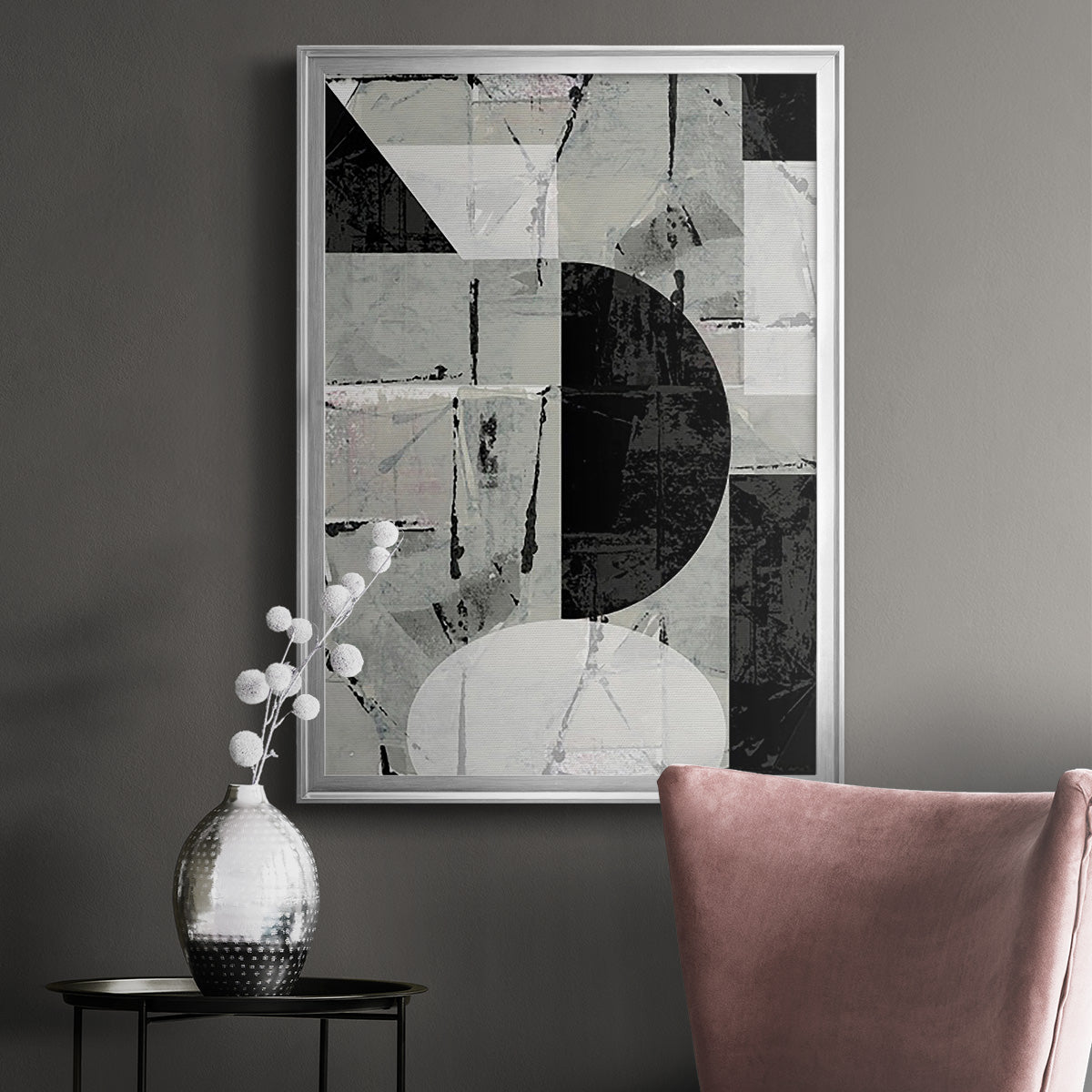 Abstract Neutrality I - Modern Framed Canvas Print