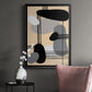 Interconnected Shapes II - Modern Framed Canvas Print