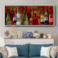 Wine Tasting - Floater Framed Canvas Print