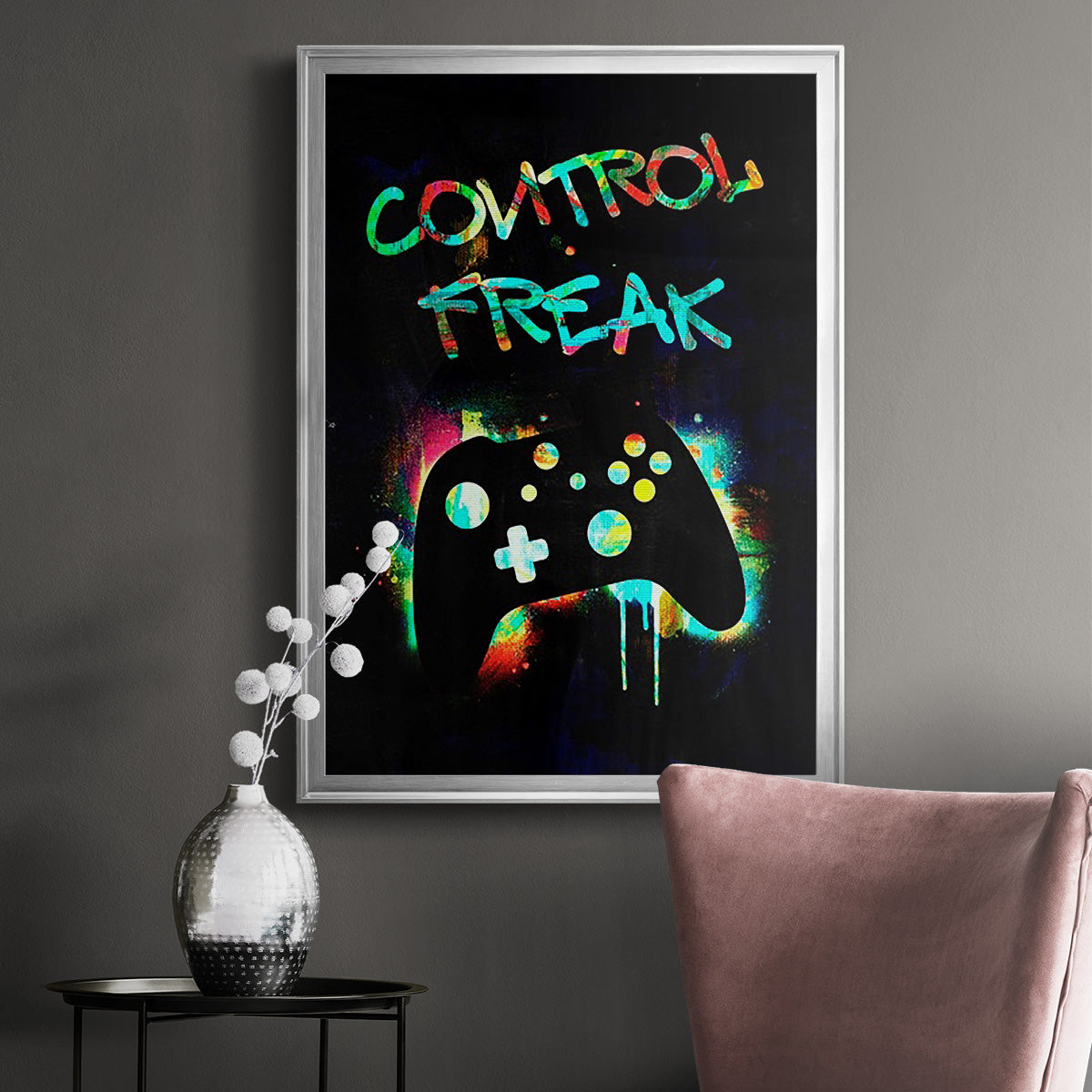 Gamer Tag I - Modern Framed Canvas Print