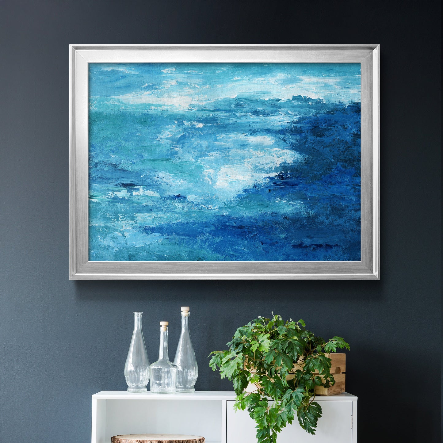 Crashing Waves II Premium Classic Framed Canvas - Ready to Hang