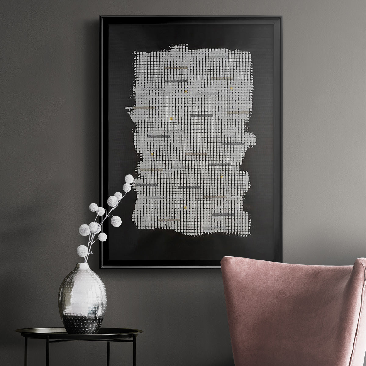Bits & Bytes I - Modern Framed Canvas Print