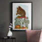 Red Squirrel On Mushroom - Modern Framed Canvas Print