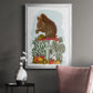 Red Squirrel On Mushroom - Modern Framed Canvas Print