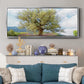 Olive Tree and Lavender - Floater Framed Canvas Print