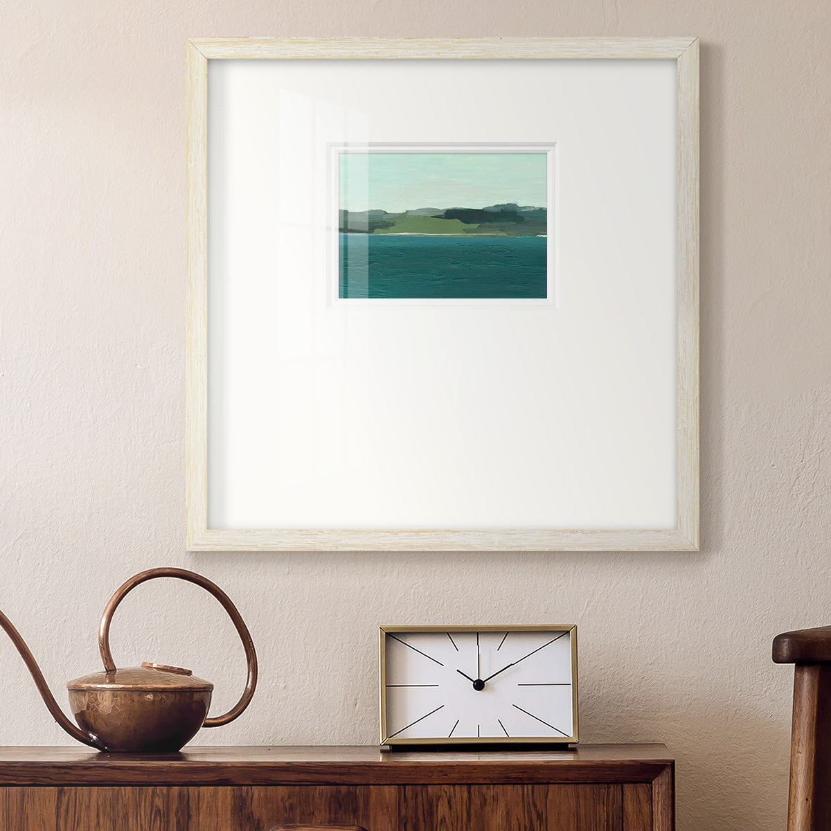 Calming Lake View I Premium Framed Print Double Matboard