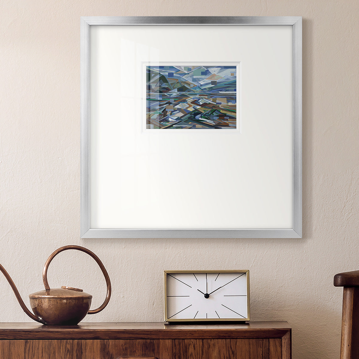 Low Tide- Premium Framed Print Double Matboard