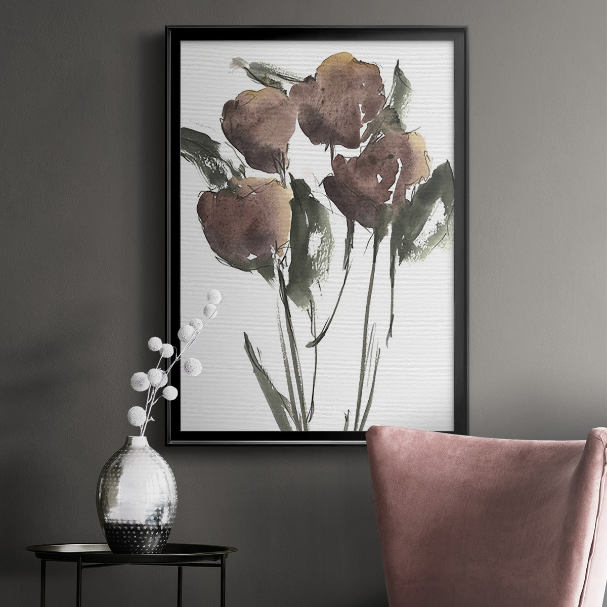 Growing Wild II - Modern Framed Canvas Print