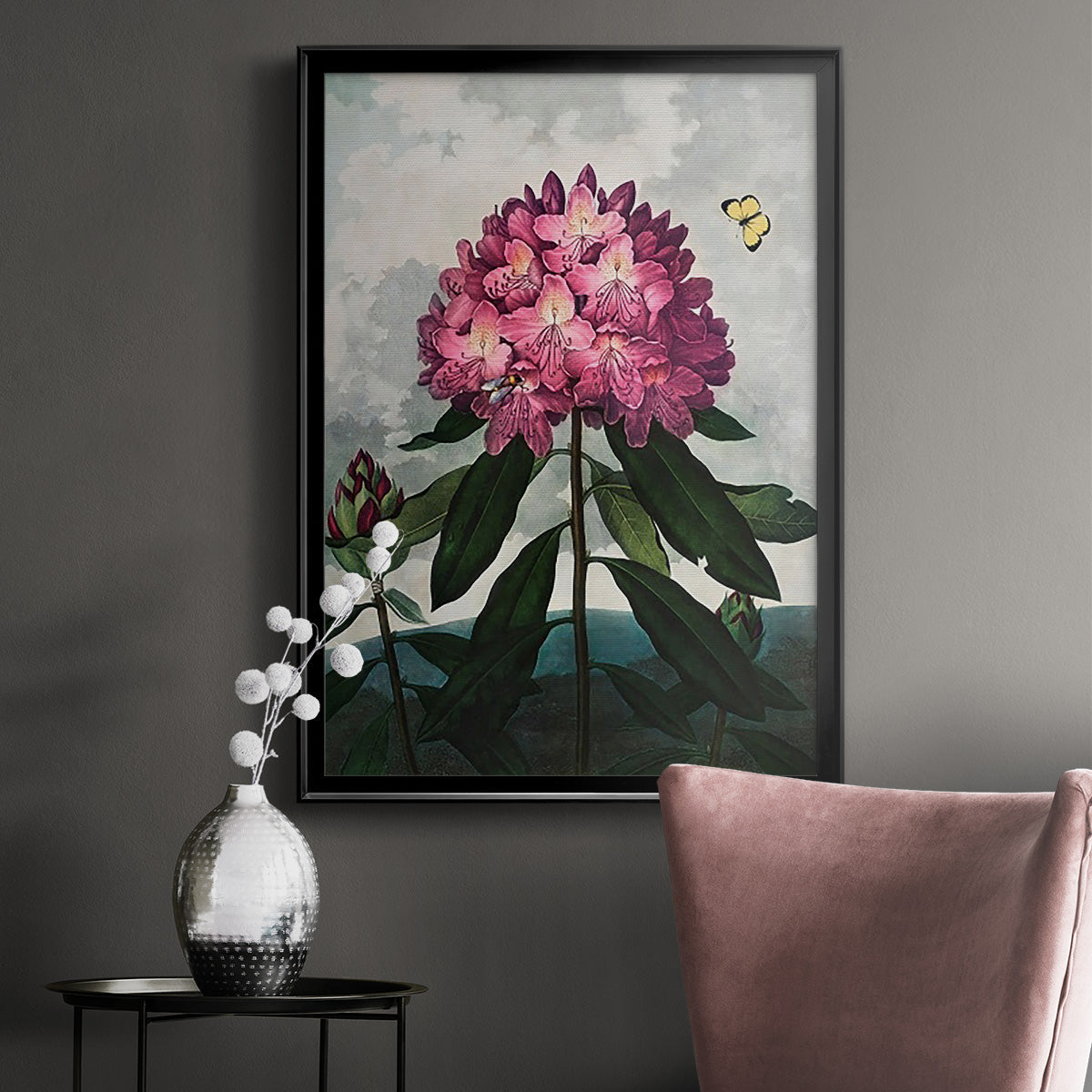 Temple of Flora X - Modern Framed Canvas Print