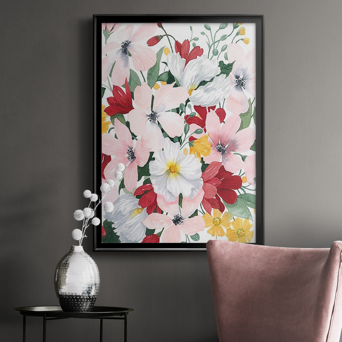 Spring Bliss II - Modern Framed Canvas Print