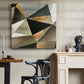 Gold Polygon Wall II - Canvas Art Print