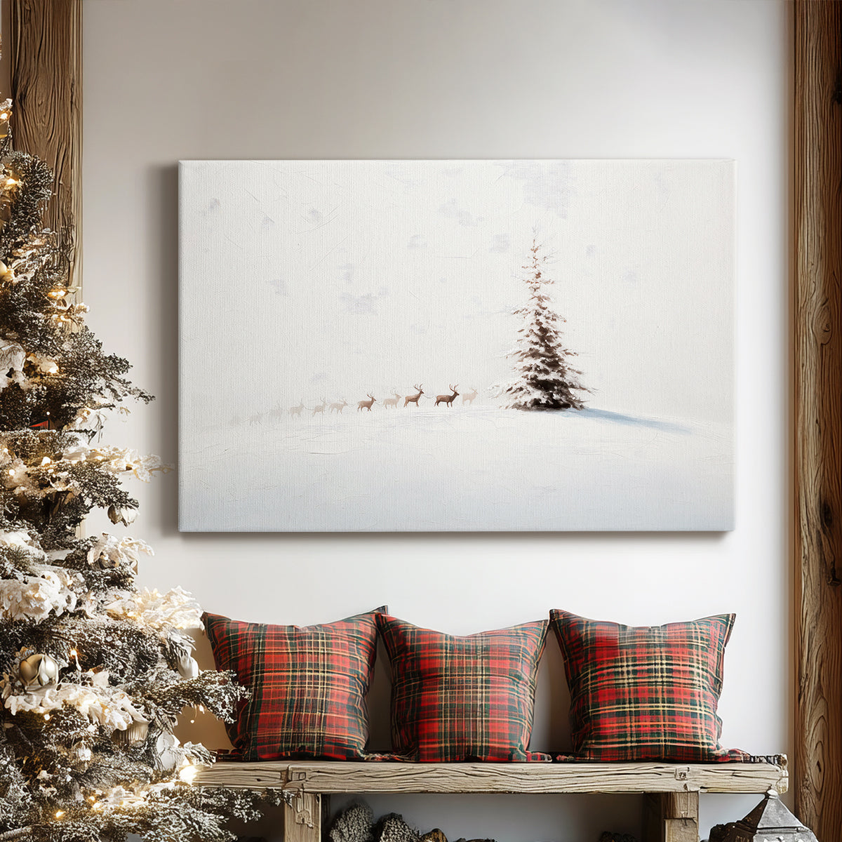 Silver Silence of Fir - Canvas Art Print