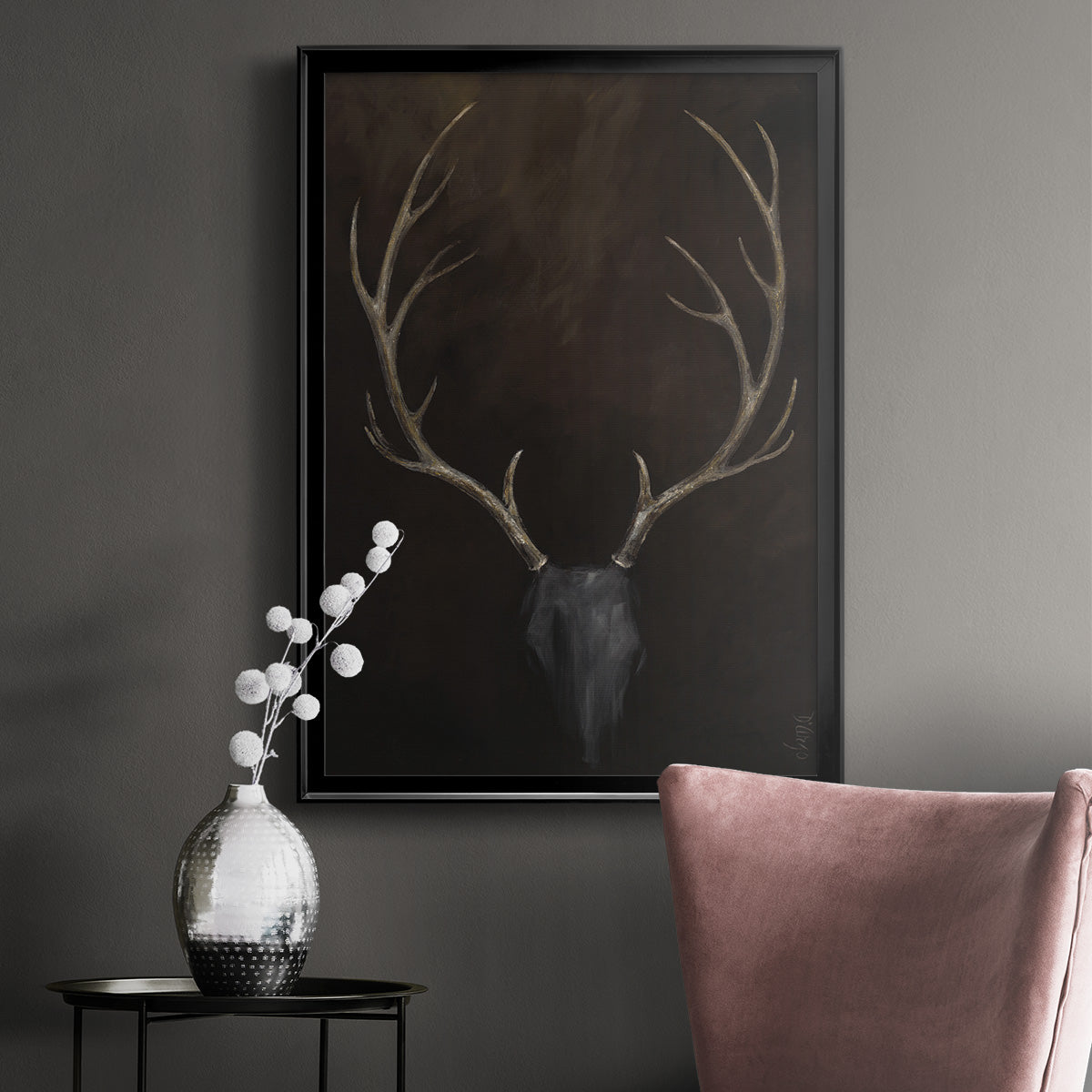 Buck - Modern Framed Canvas Print