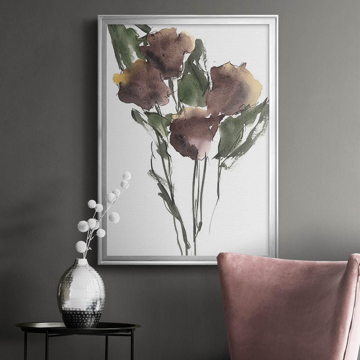 Growing Wild I - Modern Framed Canvas Print