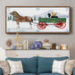 Santa's Farm Collection C - Floater Framed Canvas Print